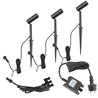 Set van 3 1W tuinspots LED verwisselbaar 3000K 12V, 210 lumen