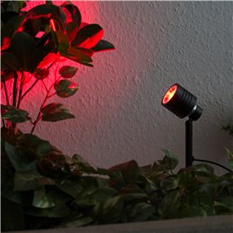 VBLED - LED-Lampe, LED-Treiber, Dimmer online beim Hersteller kaufen|Gartenstrahler mit wechselbarem RGBW Leuchtmittel 9W Schwarz 12V AC/DC und IR-Fernbedienung