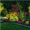 Set di 3 faretti da giardino da 6W Argento 3000K 12V Bianco caldo con picchetto di terra e trasformatore