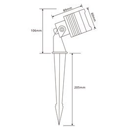 VBLED - LED-Lampe, LED-Treiber, Dimmer online beim Hersteller kaufen|LED Garten Strahler "Mutatio" 3000K 3-Stufendimmer 3W, 6W, 10W