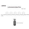 5 LED RGBWW light chain with remote control