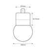 5 LED RGBWW light chain with remote control