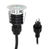 Juego de 6 minilámparas LED empotrables en el suelo Conmutables a blanco cálido 3000K y blanco frío 6000K 12VDC 3 STEP DIM