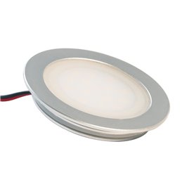 Jeu de 4 luminaires encastrés Aluminium extra plat blanc chaud