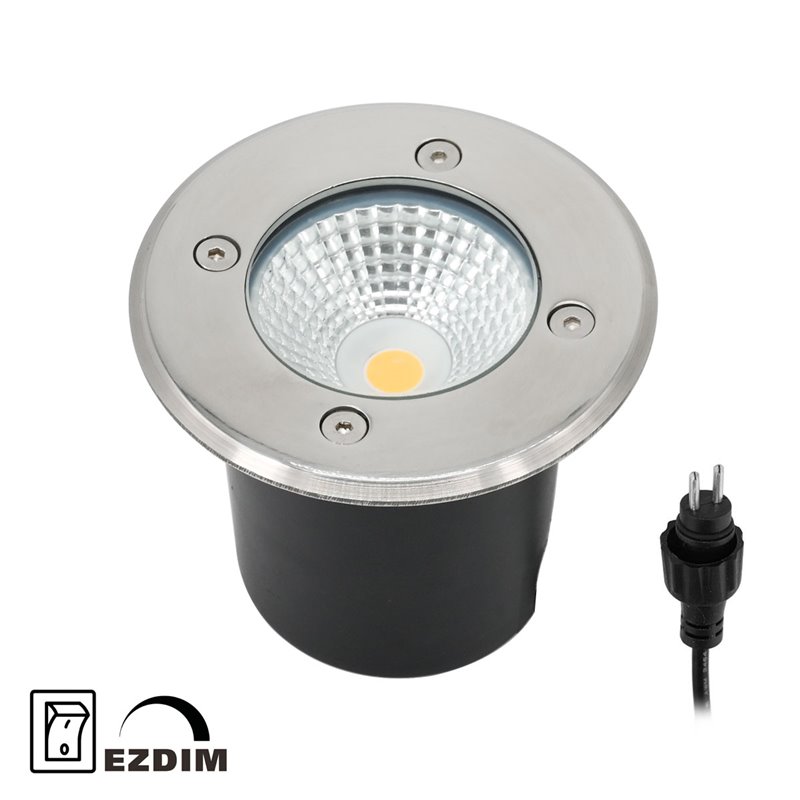 Well Lights Set of 5 EZDIM recessed floor spots warm white 6W 12V AC DC