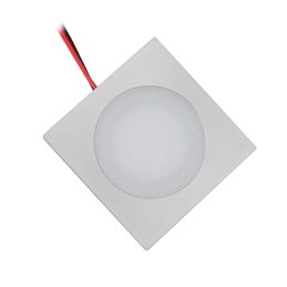 Set di 3 faretti da incasso a LED con dimmer LED a 3 livelli 12VDC 3W 3000K bianco caldo apparecchio per mobili da incasso in al