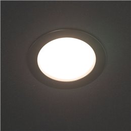 Juego de 3 luminarias empotrables en el techo Aluminio extraplano negro 3000K con fuente de alimentación LED