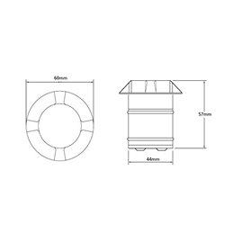 1.8W "Callula" WW 12V recessed floor luminaire