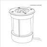 Foco empotrable de suelo LED orientable 230V AC IP67 protegido contra el agua sin bombilla