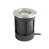 LED recessed floor spotlight with swivelling socket with 5.5W bulb and 3-way cable-connector