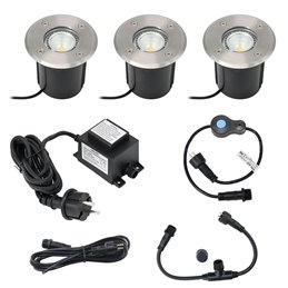 VBLED - LED-Lampe, LED-Treiber, Dimmer online beim Hersteller kaufen|LED Bodeneinbaustrahler 12V AC mit 7W LED Leuchtmittel RGBW