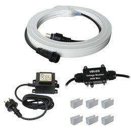 Striscia LED bianco caldo 5m 12VDC IP44 3000K