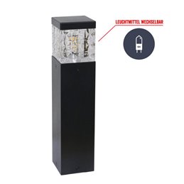 LED path luminaire bollard 230V 30cm G4 bulb changeable