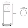VBLED LED Path Light 230V AC 10W 3000K 30cm alto