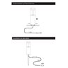 GARTUS© LED Luce di percorso per esterni "Tenus" - RGBW - 12V - 10W - IP65