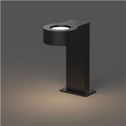 8W LED Path Light Bollard Light noir 30 cm