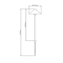 Gartus LED Bollard Light 12V AC/DC 6W 3000K