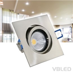 Set of 3 LED recessed luminaires with G4 bulb 12V 6W 3000K 500Lumen with radio power supply and remote control