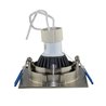 LED inbouwspot / aluminium / zilveren optiek / hoekig / incl. 3,5W LED