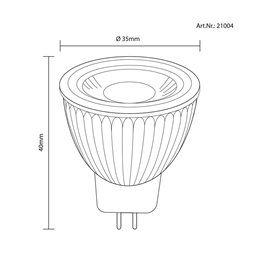 VBLED LED bulb - MR11/GU4 - COB - 2,9W