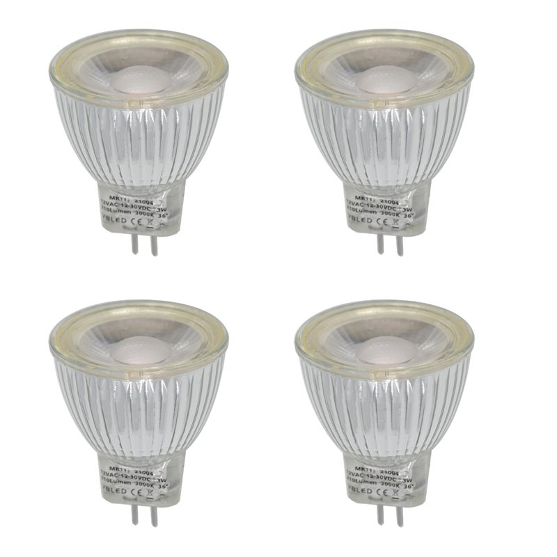Lampadina LED / ModuloSet di 4 lampadine LED - dimmerabili - MR11/GU4 -  COB - 2,9W