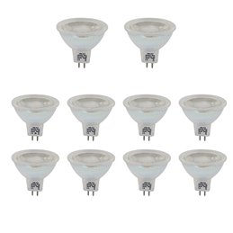 Set of 10 LED bulbs - dimmable - MR11/GU4 - COB - 2.9W