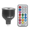 Iluminador RGB+WW regulable con mando a distancia IR- MR16/GU5.3 -3000K 7W