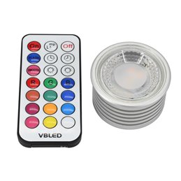 VBLED - LED-Lampe, LED-Treiber, Dimmer online beim Hersteller kaufen|Einbaustrahler Set mit 7W RGB+W Spot Leuchtmittel,12V AC/DC