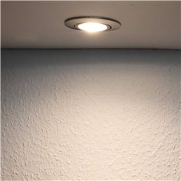 Recessed spotlight set with 7W RGB+W spot illuminant 12V with remote control