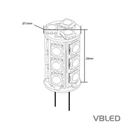 Bombilla LED - G4 - 2,2W - 10-30V CC
