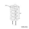 Bombilla LED - G4 - 2,2W - 10-30V CC