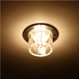 Luminaria LED empotrable con bombilla G4 12VDC 3W 3000K 300Lumen