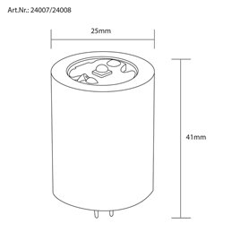 VBLED LED bulb pin base lamp warm white - G4 - 3W