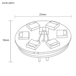 VBLED - LED-Lampe, LED-Treiber, Dimmer online beim Hersteller kaufen|LED Leuchtmittel RGB+WW Stiftsockellampe - G4 - 0,8W