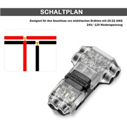 T Conector de baja tensión triple
