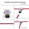 Waterproof 2-Pin T-Connectors for 18-22 AWG Cable, 3-Way