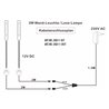 Aplique LED 3W con cuello de cisne de 40 cm - Regulable - Negro