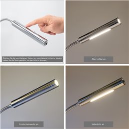 VBLED - LED-Lampe, LED-Treiber, Dimmer online beim Hersteller kaufen|2er-Set VBLED LED Wandleuchte zwei flammig- 2X6W - 40cm Schwanenhals - DIMMBAR