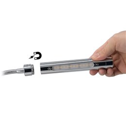 Lote de 2 apliques LED VBLED dos llamas - 2X6W - Cuello de cisne 40cm - DIMMABLE
