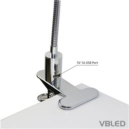 lámpara LED de escritorio de 5W 4000K con conexión USB