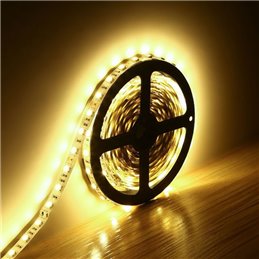 Striscia LED bianco caldo 5m 12VDC IP44 3000K