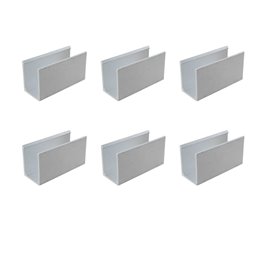 Marco de montaje LED de aluminio - óptica plateada - redondo - cepillado - orientable