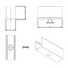 6 clips de montaje de 3 cm para tira LED de neón