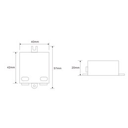 LED voedingseenheid constante spanning / 12V DC / 6W