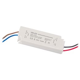 Set van 6 1W mini inbouwspots Mini Spot / IP65 / WW Incl. 12W LED transformator 12V DC, IP67