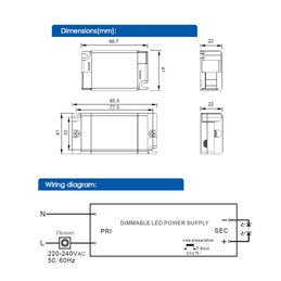 VBLED - LED-Lampe, LED-Treiber, Dimmer online beim Hersteller kaufen|LED-Trafo Konstantstrom, 15 W, 9 - 22 V DC, 700 mA