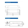 Bloc d'alimentation LED à courant constant dimmable / 700mA / 30-55VDC 40W