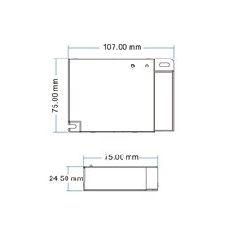 "INATUS" SET - LED Dimmer 12-24V DC 240-480W incl 1-channel remote control