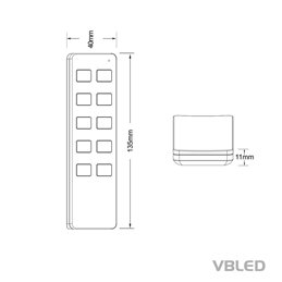 VBLED - LED-Lampe, LED-Treiber, Dimmer online beim Hersteller kaufen|"INATUS" SET - LED Dimmer 12-24V DC 240-480W incl 1-Kanal Fernbedienung