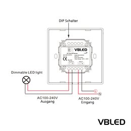 regulador giratorio "INATUS" Regulación continua de la luminosidad con recepción RF